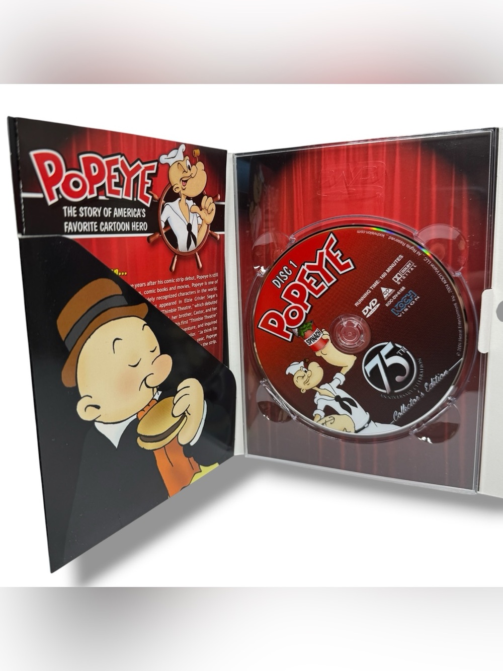 Popeye 75th Anniversary Collector’s Edition DVD 3 Discs Box Set, Full Color - Picture 5 of 8